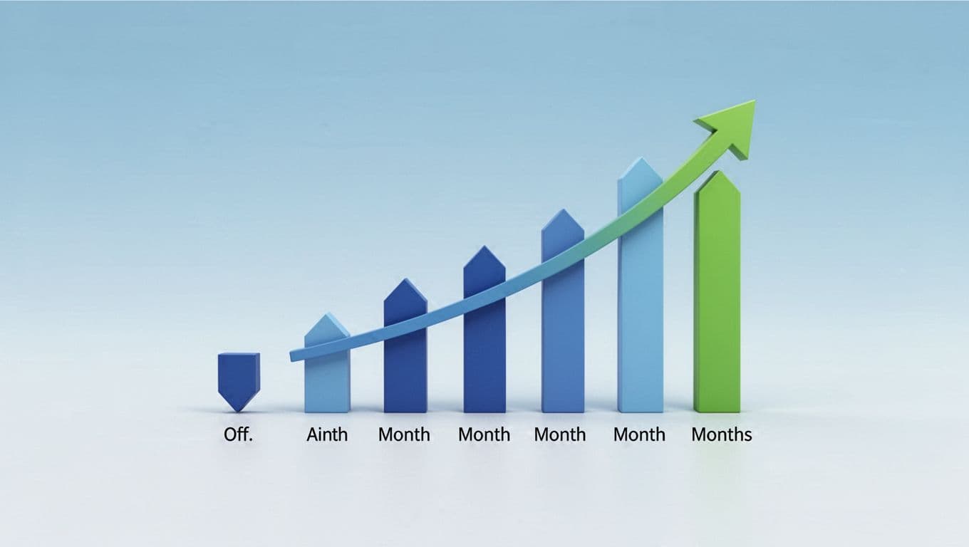 Timeline depicts initial CAC outflow recovered by accumulating monthly profit bars over eight months with upward arrow.