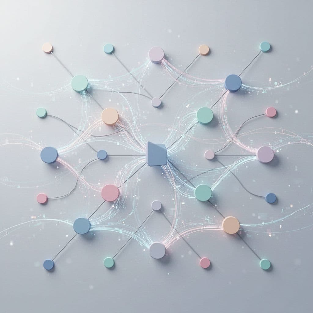 A clean illustration features interconnected nodes with glowing data paths representing segmented coupon analytics.