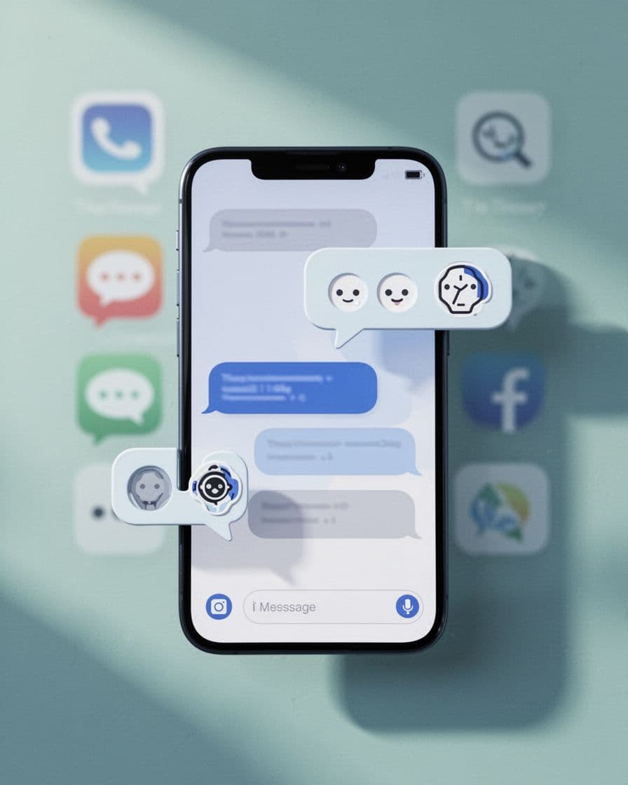 Close-up phone screen shows Telegram bot replying to task automation message with subtle notification icons.