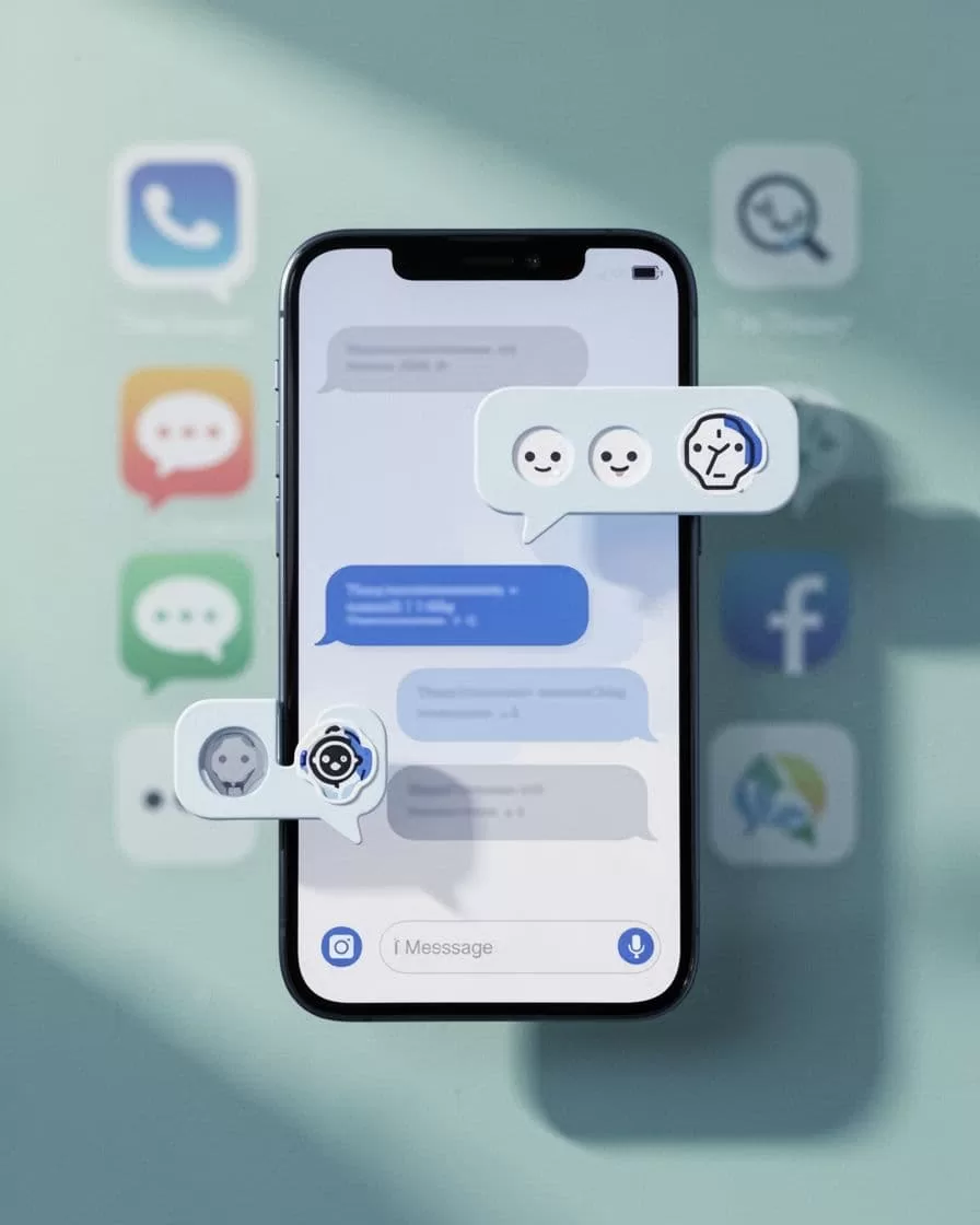 Close-up phone screen shows Telegram bot replying to task automation message with subtle notification icons.