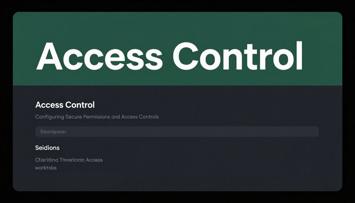 A dark monitor displaying a minimalist software settings dashboard with a green header band.