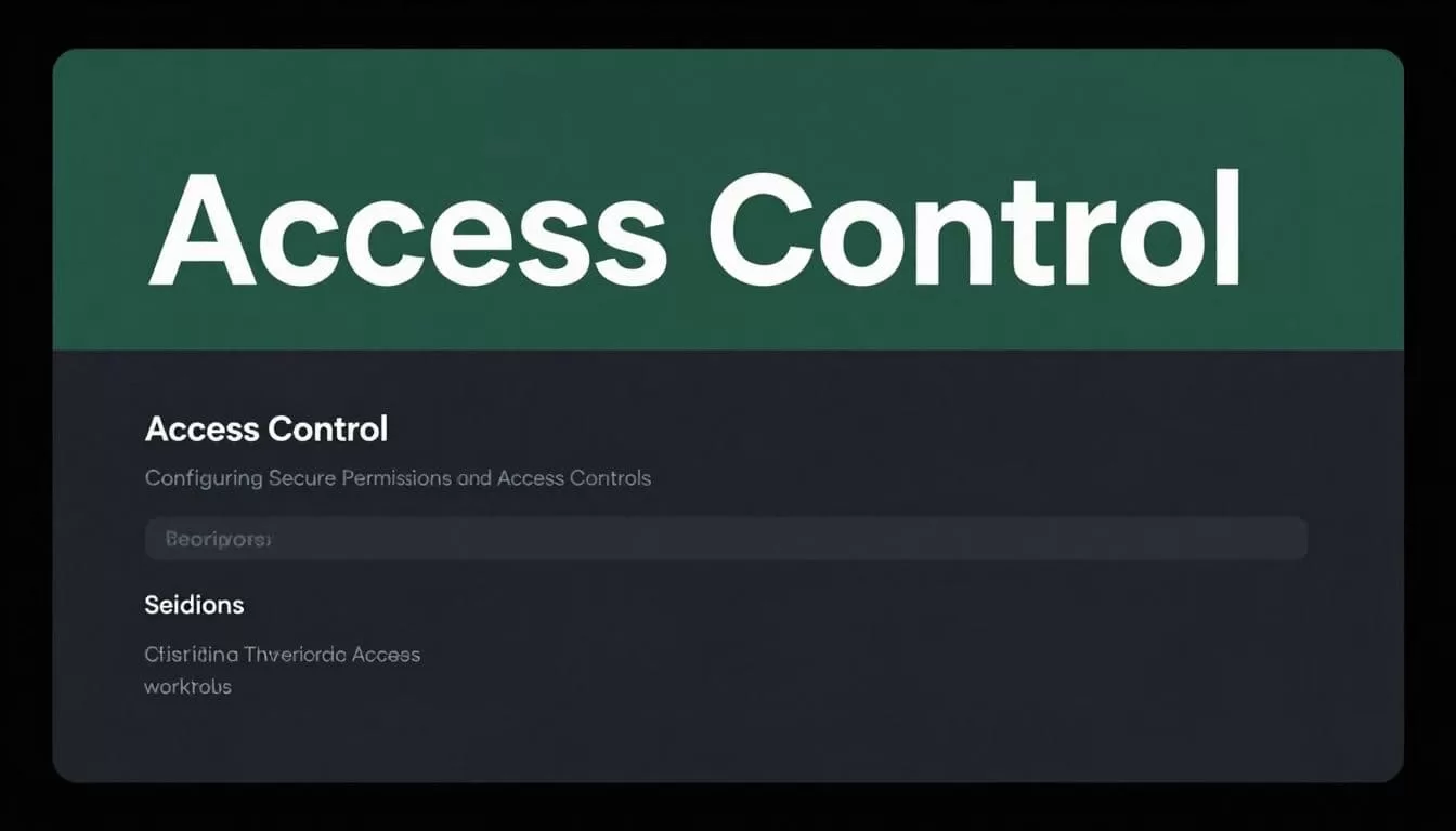 A dark monitor displaying a minimalist software settings dashboard with a green header band.