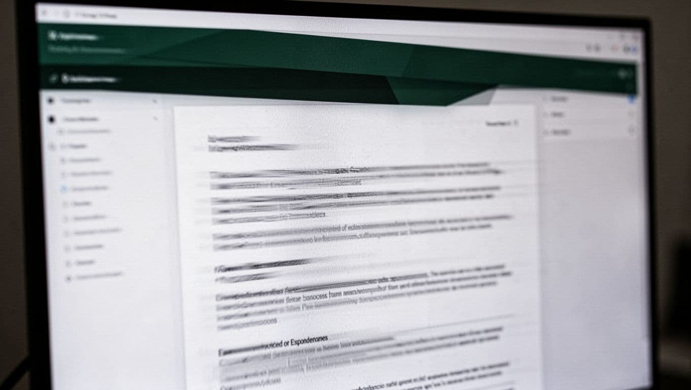 A blurred digital document screen with an Active Processing header.