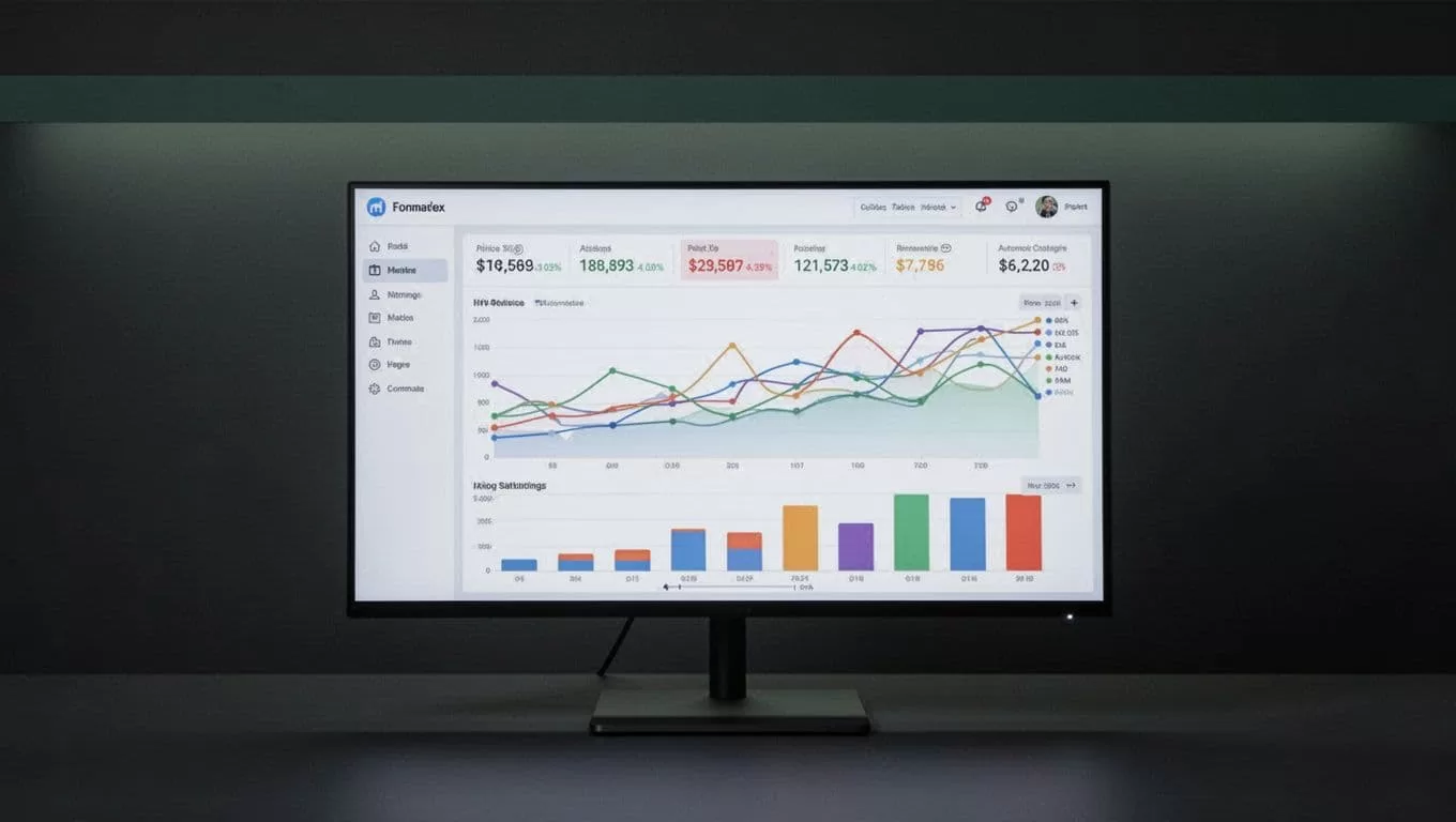 Computer screen showing vehicle pricing charts beneath a green CAR TRACKING banner.