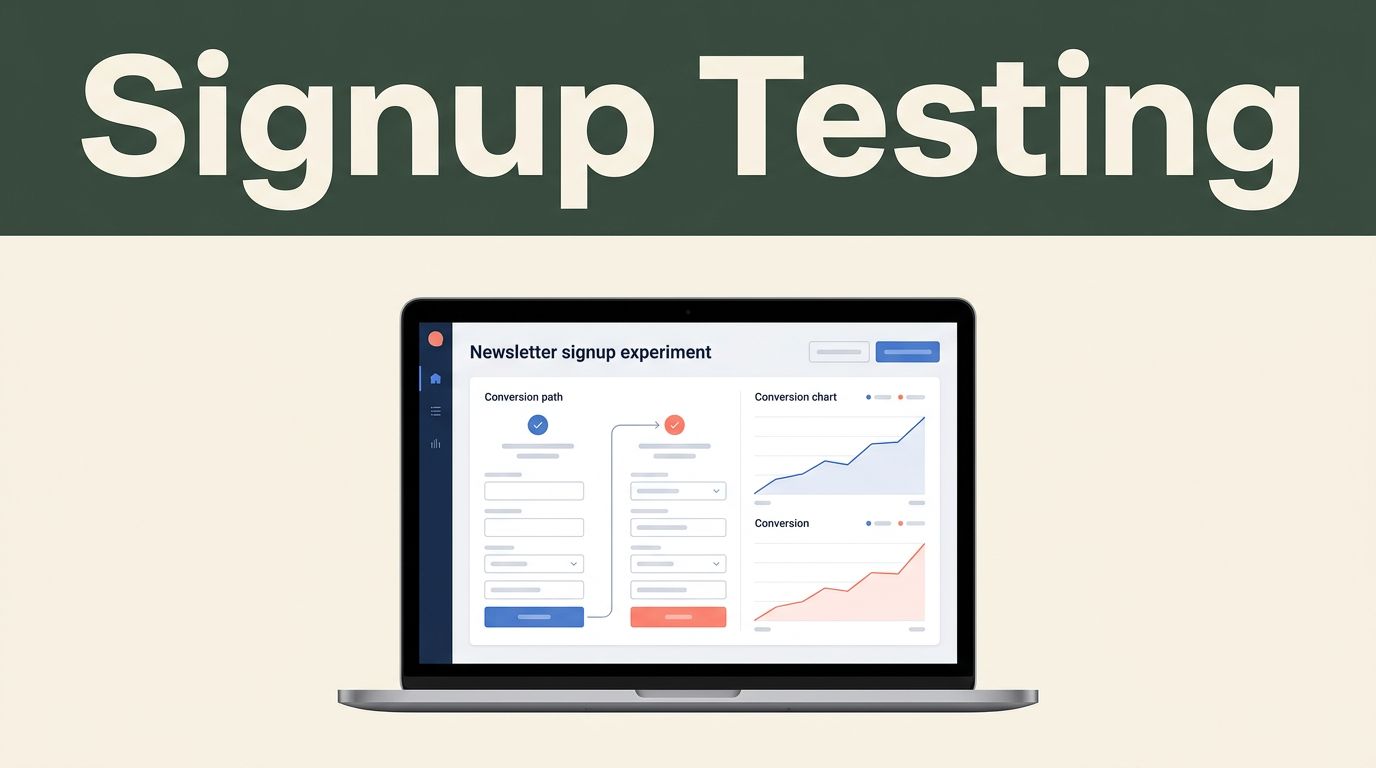 Accelerate Newsletter Signup Testing On Mida.so