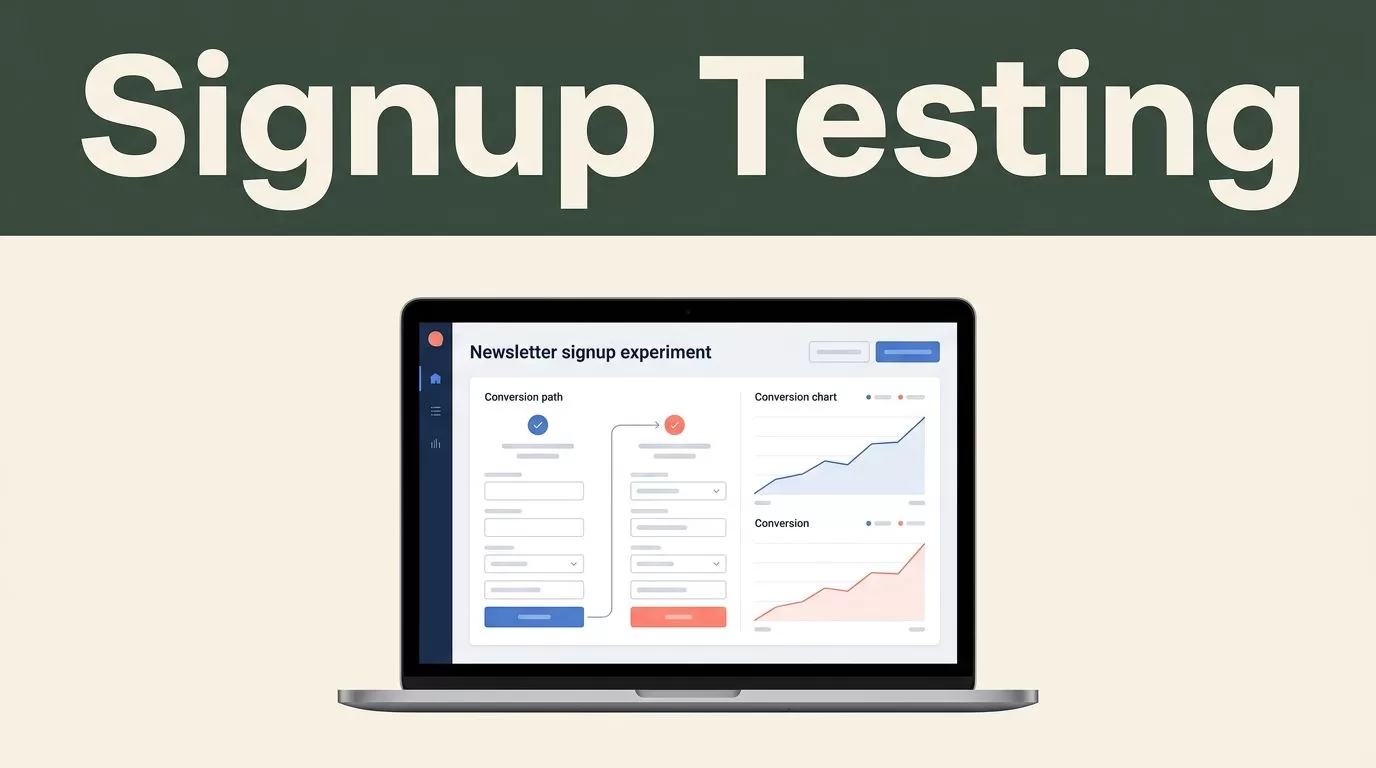 Accelerate Newsletter Signup Testing On Mida.so