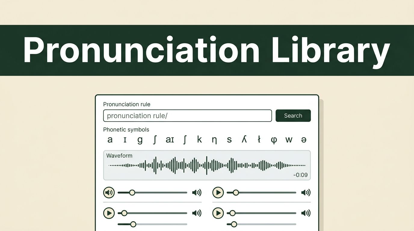 Build a Custom Pronunciation Dictionary in Speechify