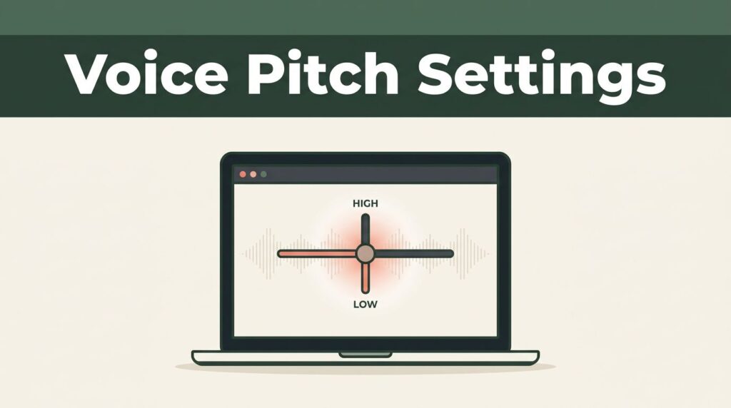 Change Speechify Voice Pitch Settings in Studio