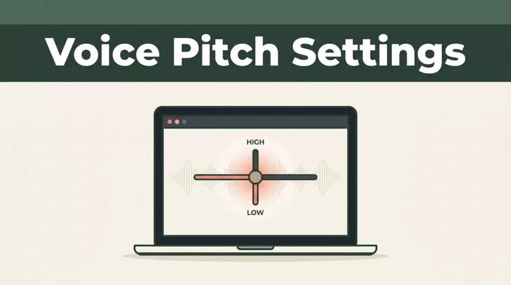 Change Speechify Voice Pitch Settings in Studio