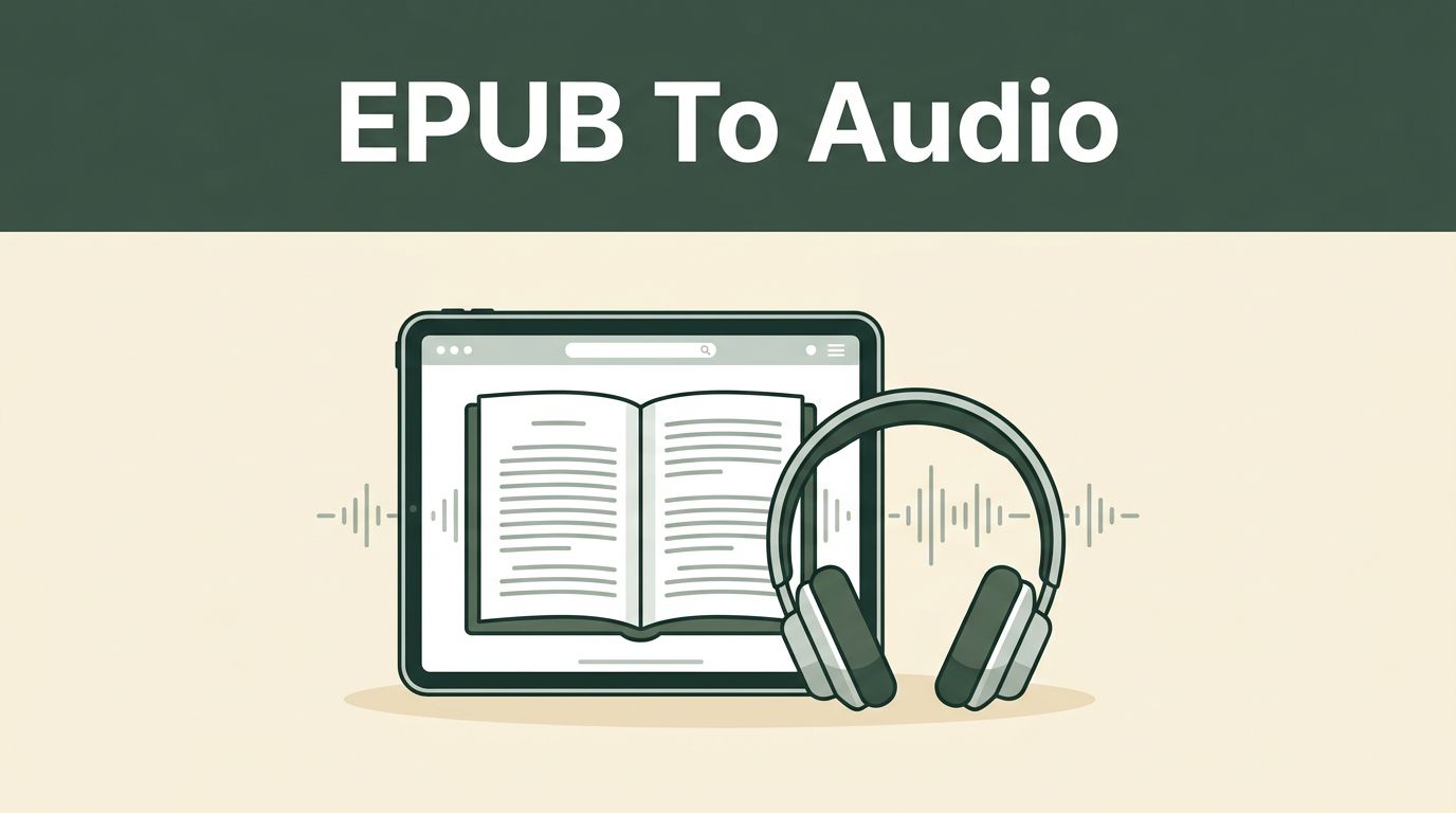 Convert EPUB to Audio With Speechify: A Practical Guide
