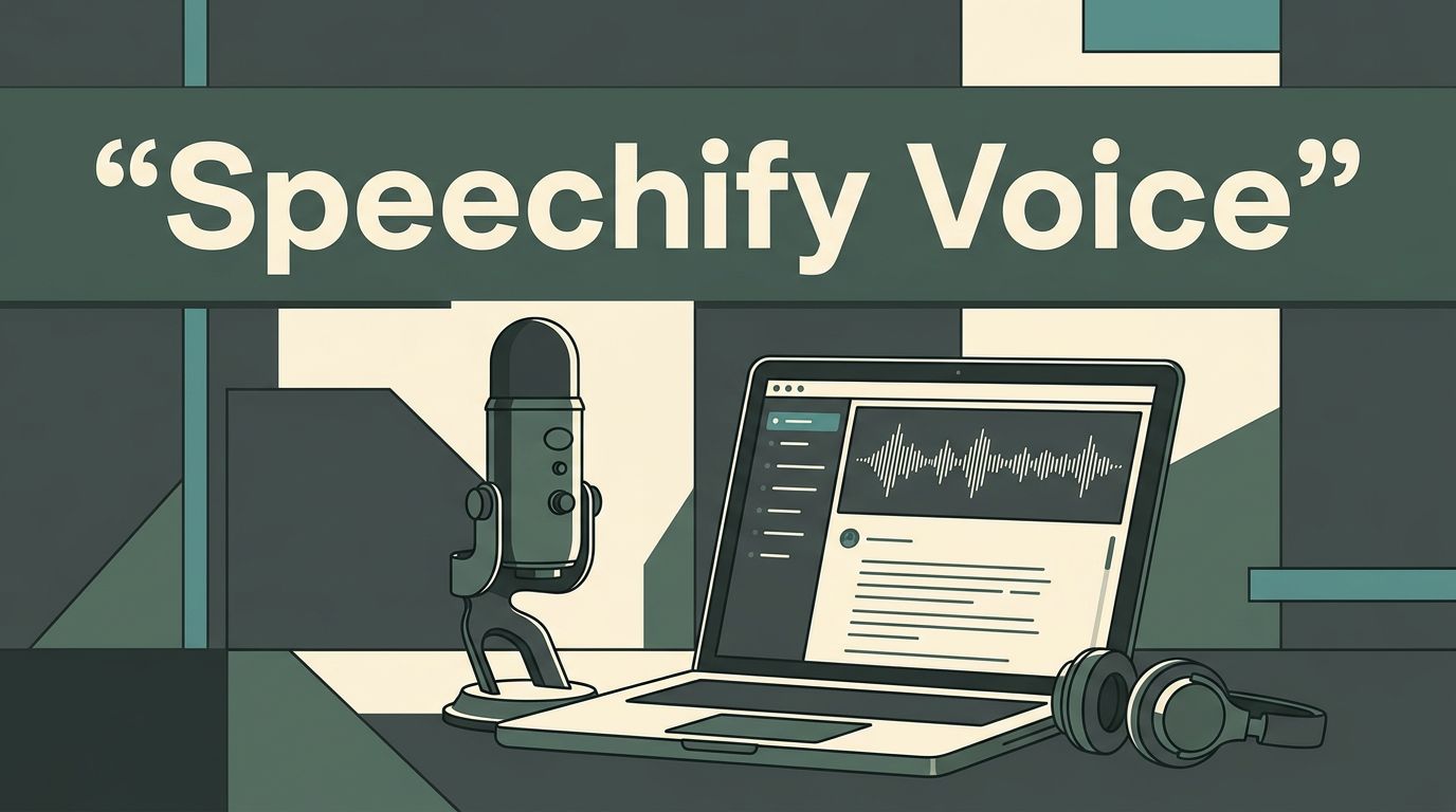 Create a Speechify YouTube Voice for Faceless Videos