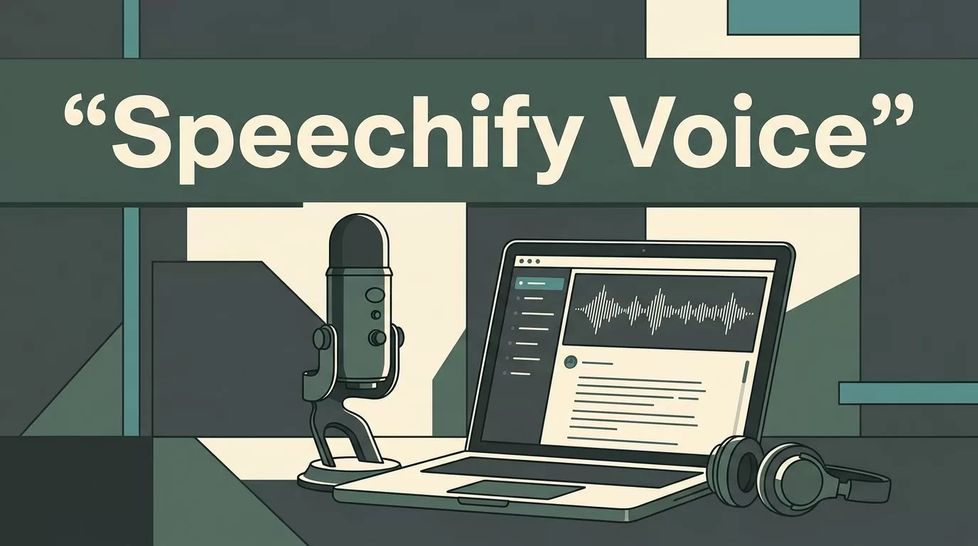 Create a Speechify YouTube Voice for Faceless Videos