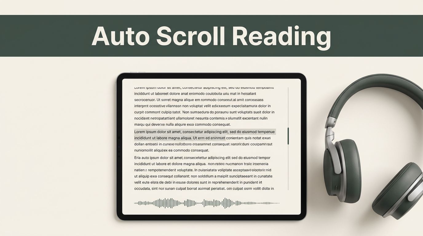Deploy An Auto Scroll Reading App From Speechify