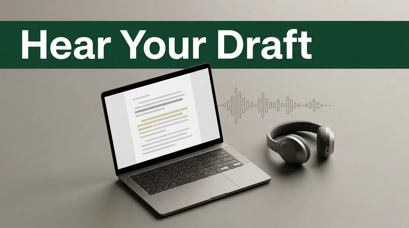 Deploying Speechify for Writers and Proofreading Workflows