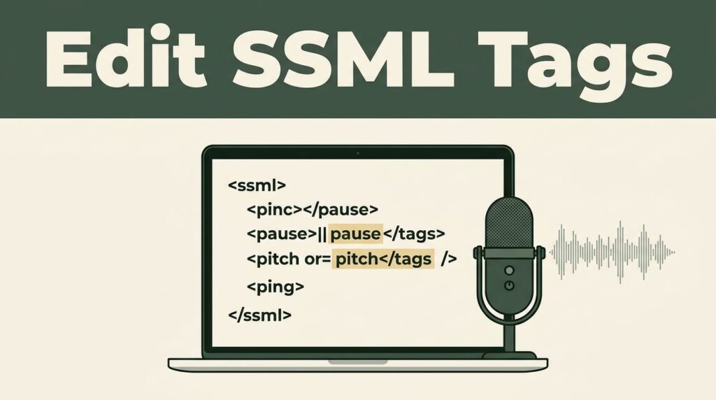 Edit SSML Voice Tags Inside Speechify
