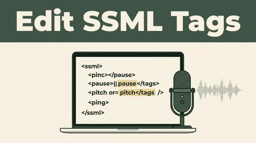 Edit SSML Voice Tags Inside Speechify