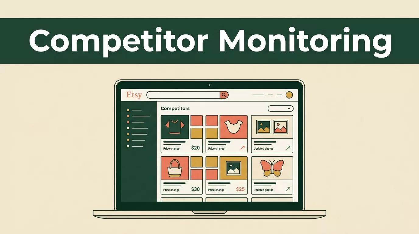 Etsy competitor monitoring