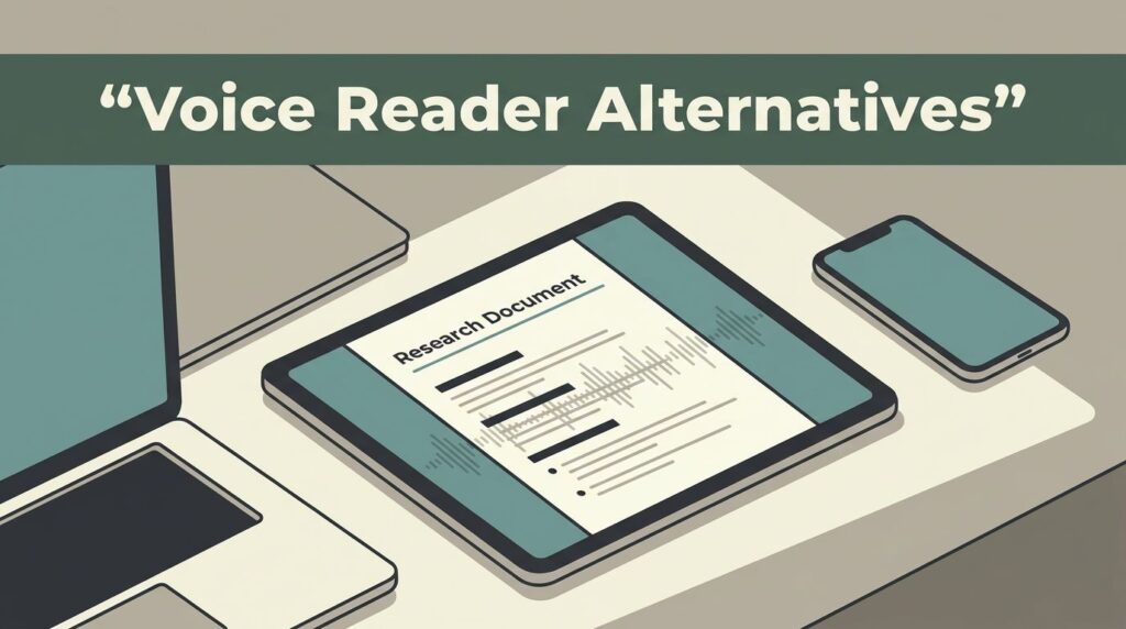 How to Choose a Voice Dream Reader Alternative Like Speechify