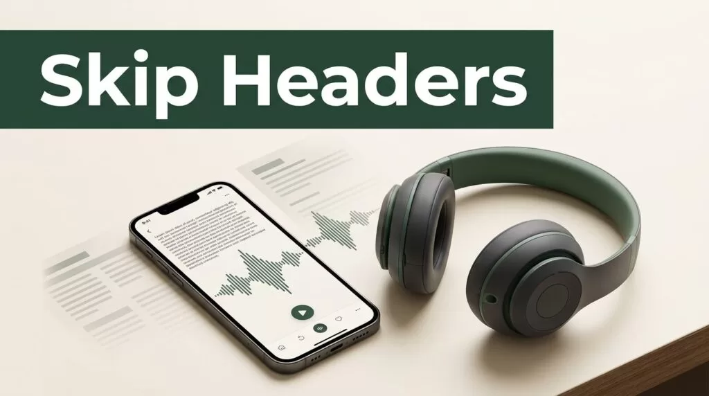 How to Configure Skip Headers Text To Speech In Speechify