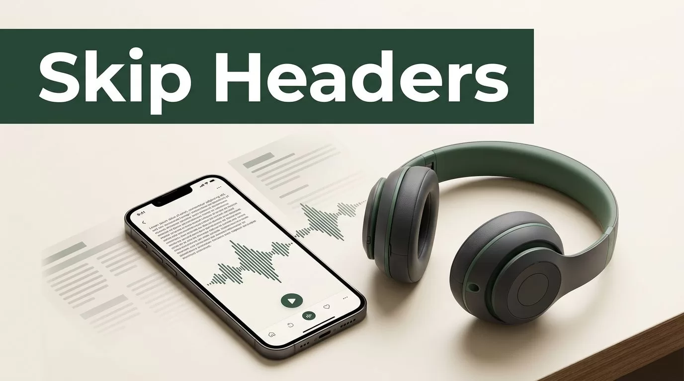 How to Configure Skip Headers Text To Speech In Speechify