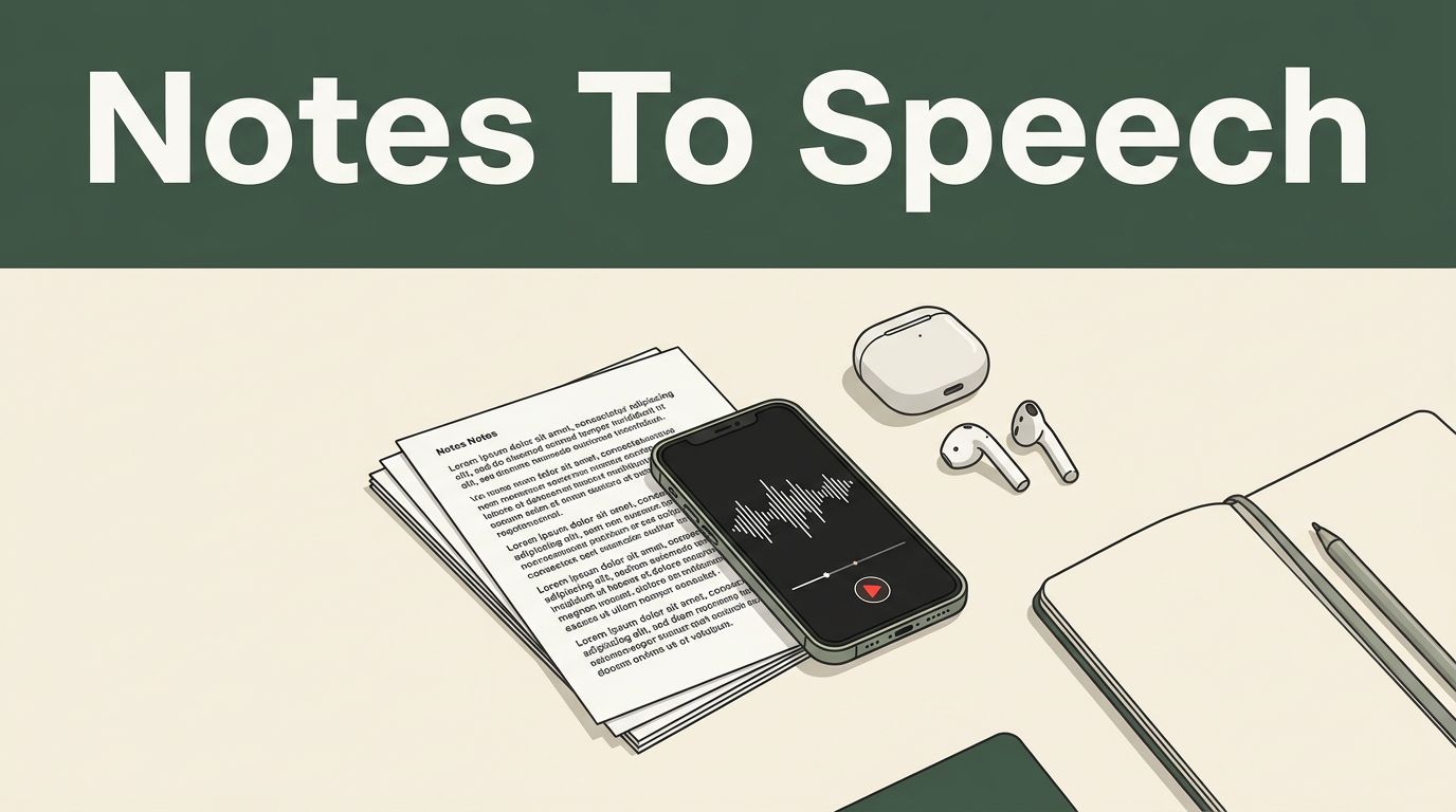 How to Convert Notes to Speech With Speechify