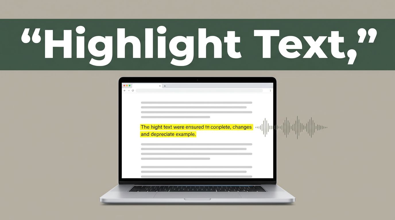 How to Highlight Text and Read It With Speechify