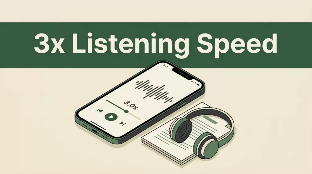 How to Reach 3x Listening Speed in Speechify