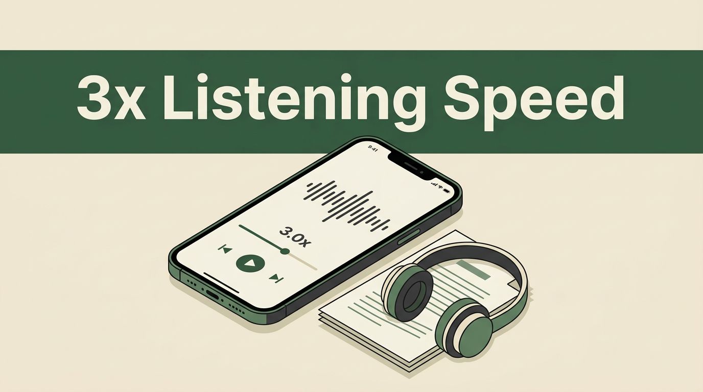 How to Reach 3x Listening Speed in Speechify