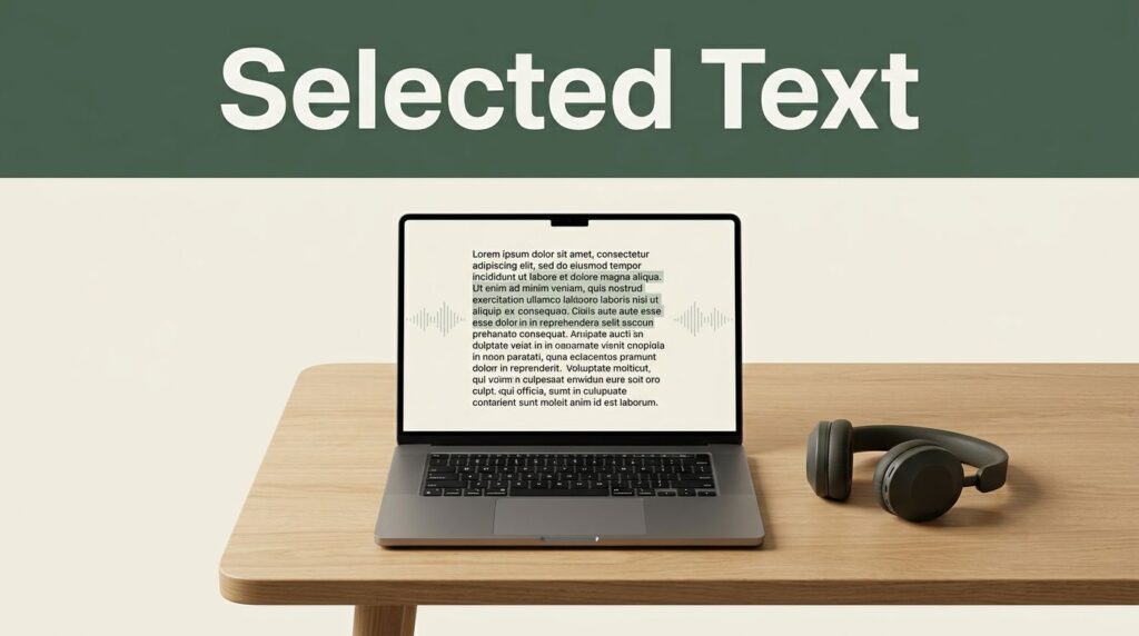 How to Read Selected Text Only Using Speechify