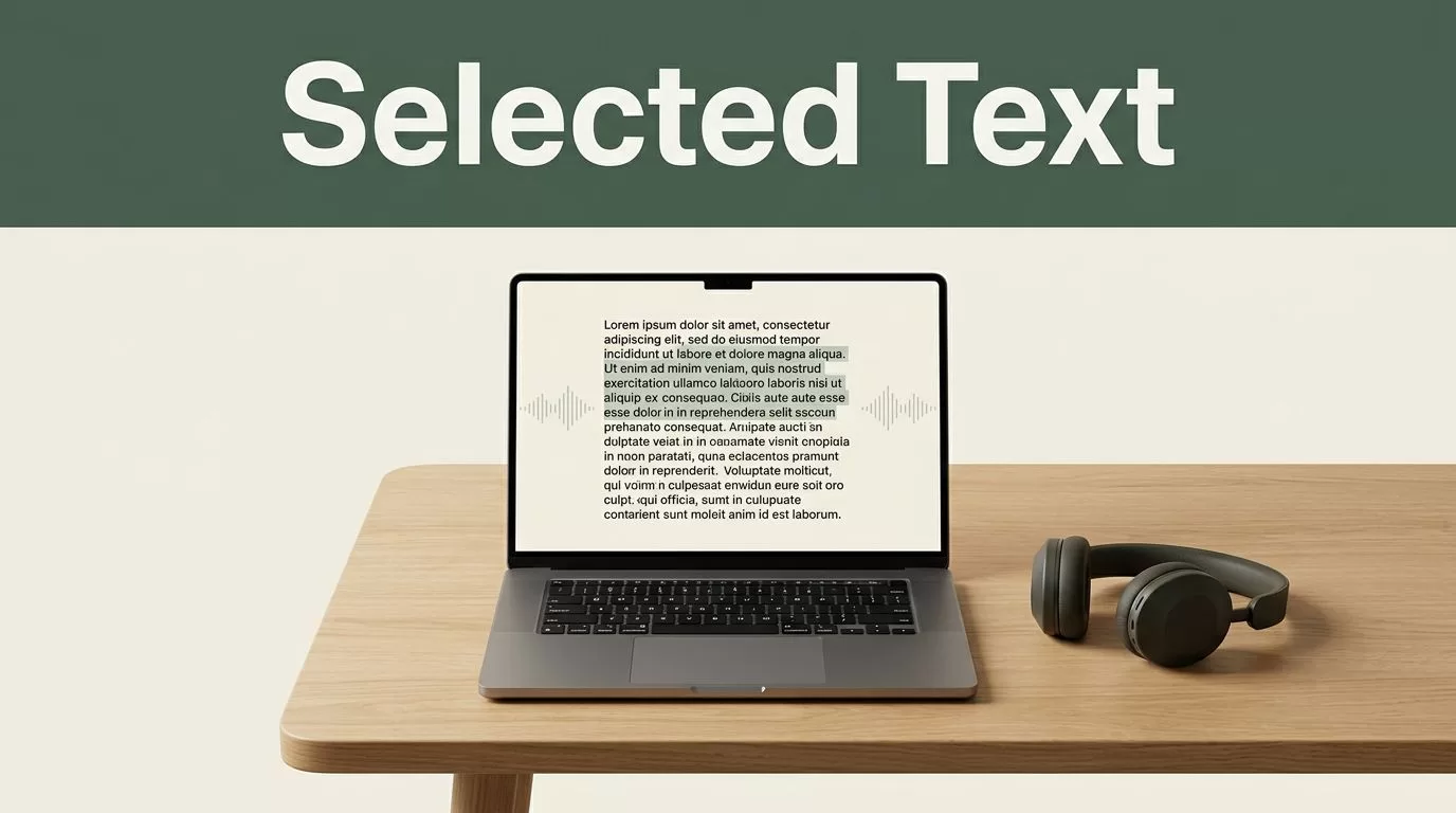 How to Read Selected Text Only Using Speechify