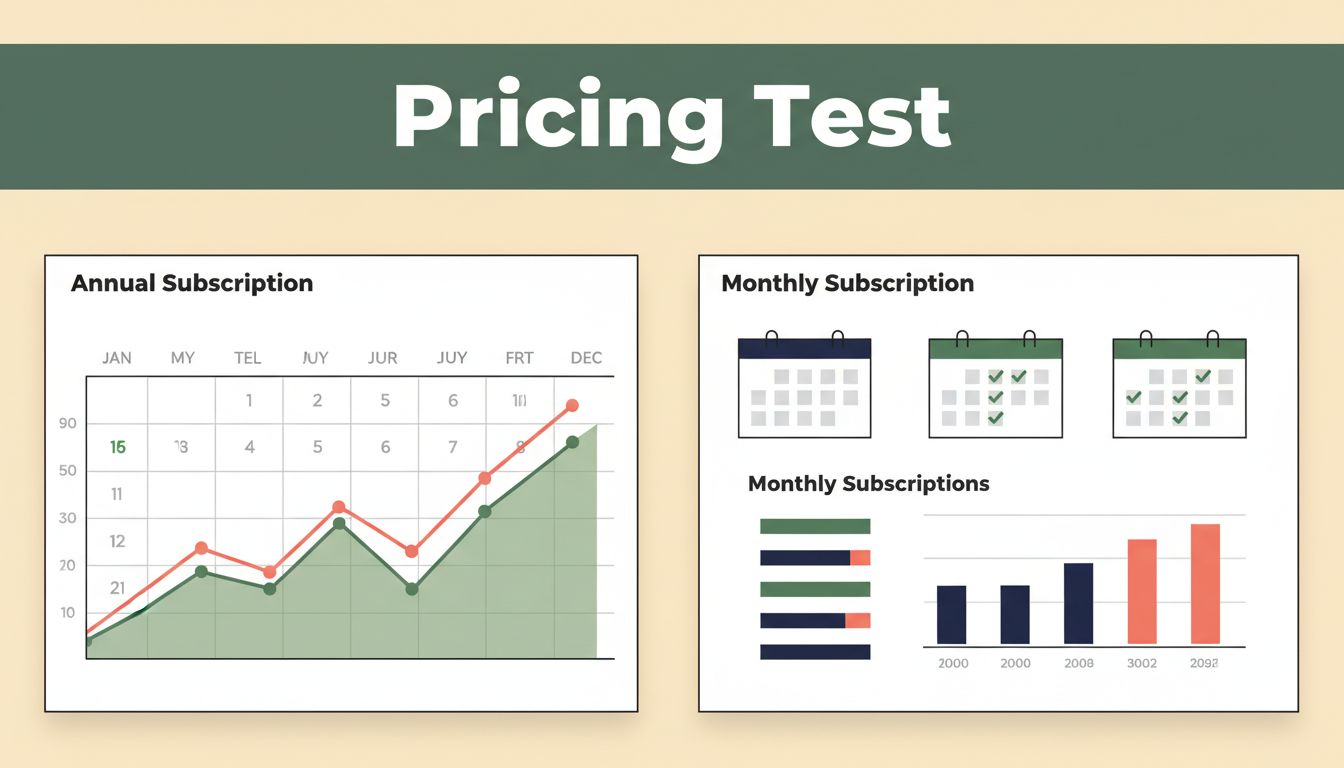 How to Run an Annual Vs Monthly Pricing Test On Mida.so