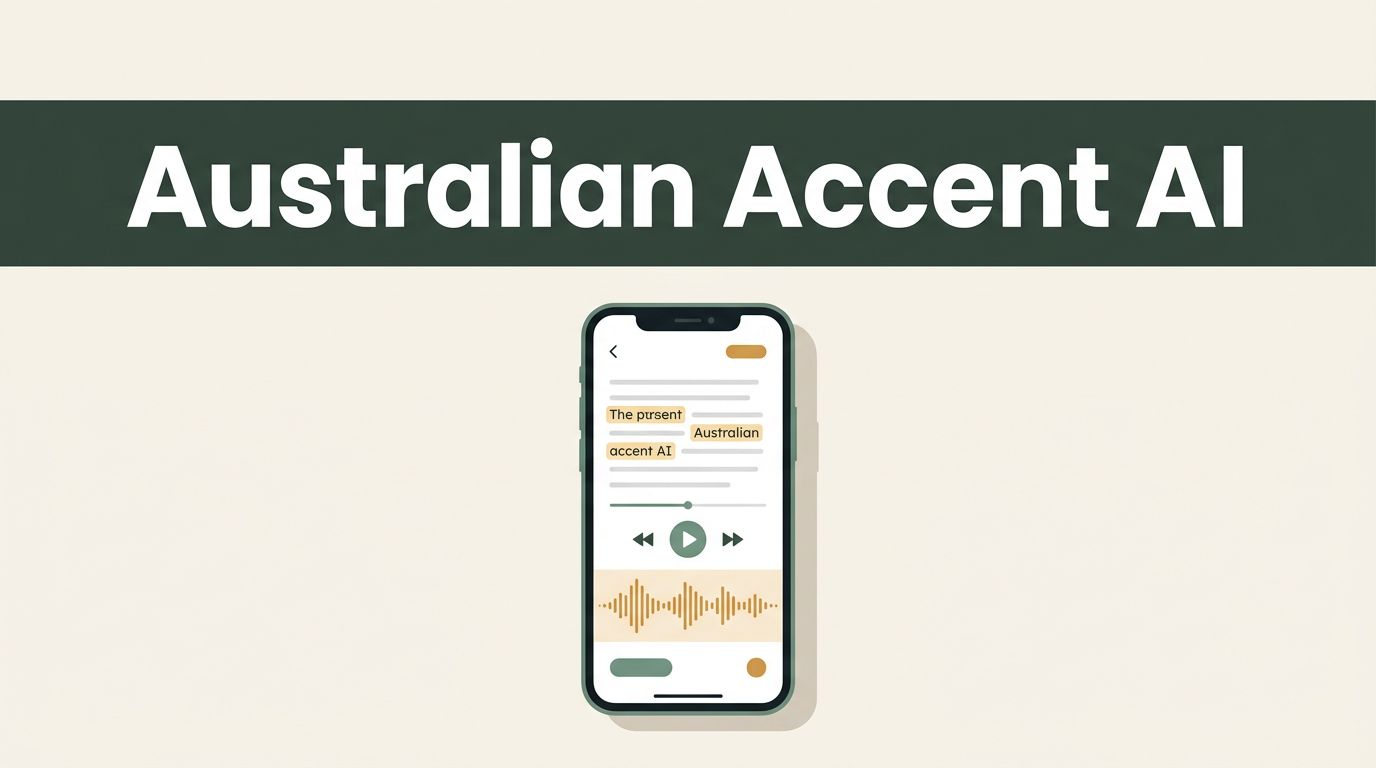 How to Use an Australian Accent AI Voice With Speechify