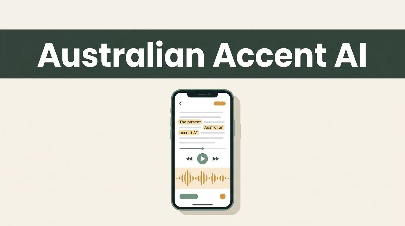 How to Use an Australian Accent AI Voice With Speechify