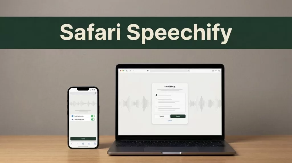 Install Speechify Text to Speech in Safari