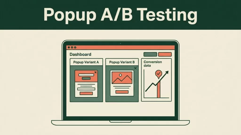 Launch Popup A/B Testing Using Mida.so