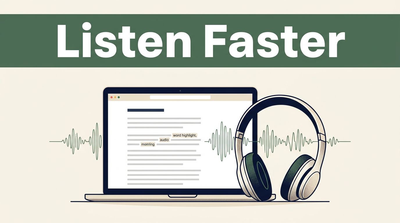 Listen to Web Pages Faster With Speechify
