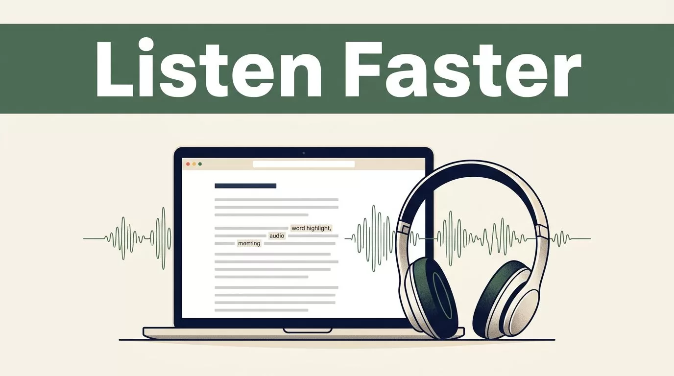 Listen to Web Pages Faster With Speechify