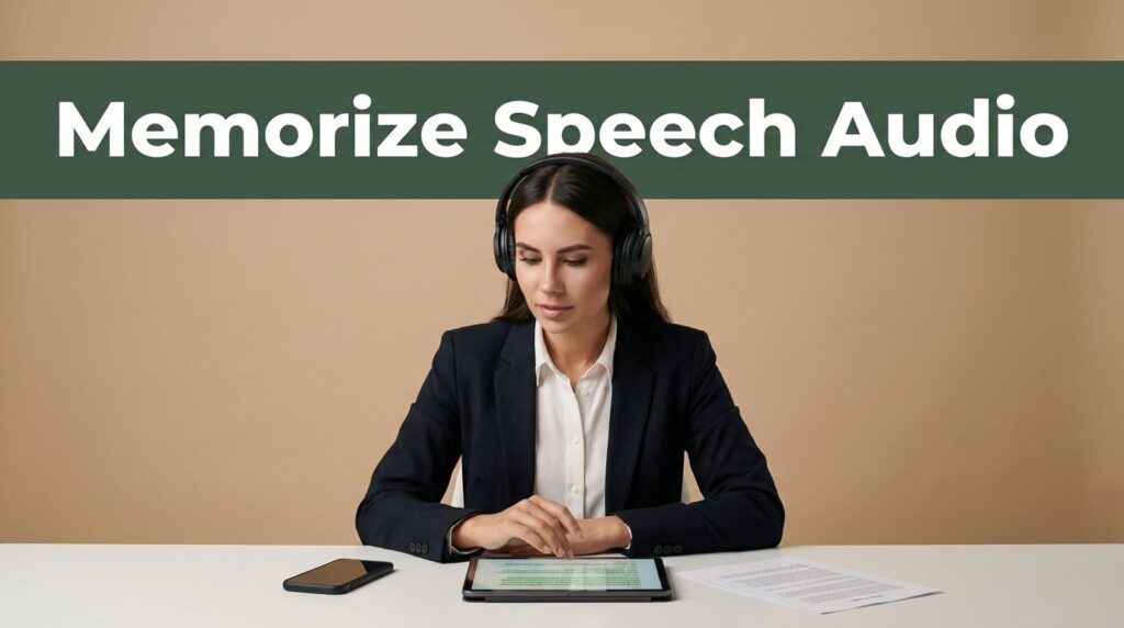 Memorize Speech Audio Quickly With Speechify