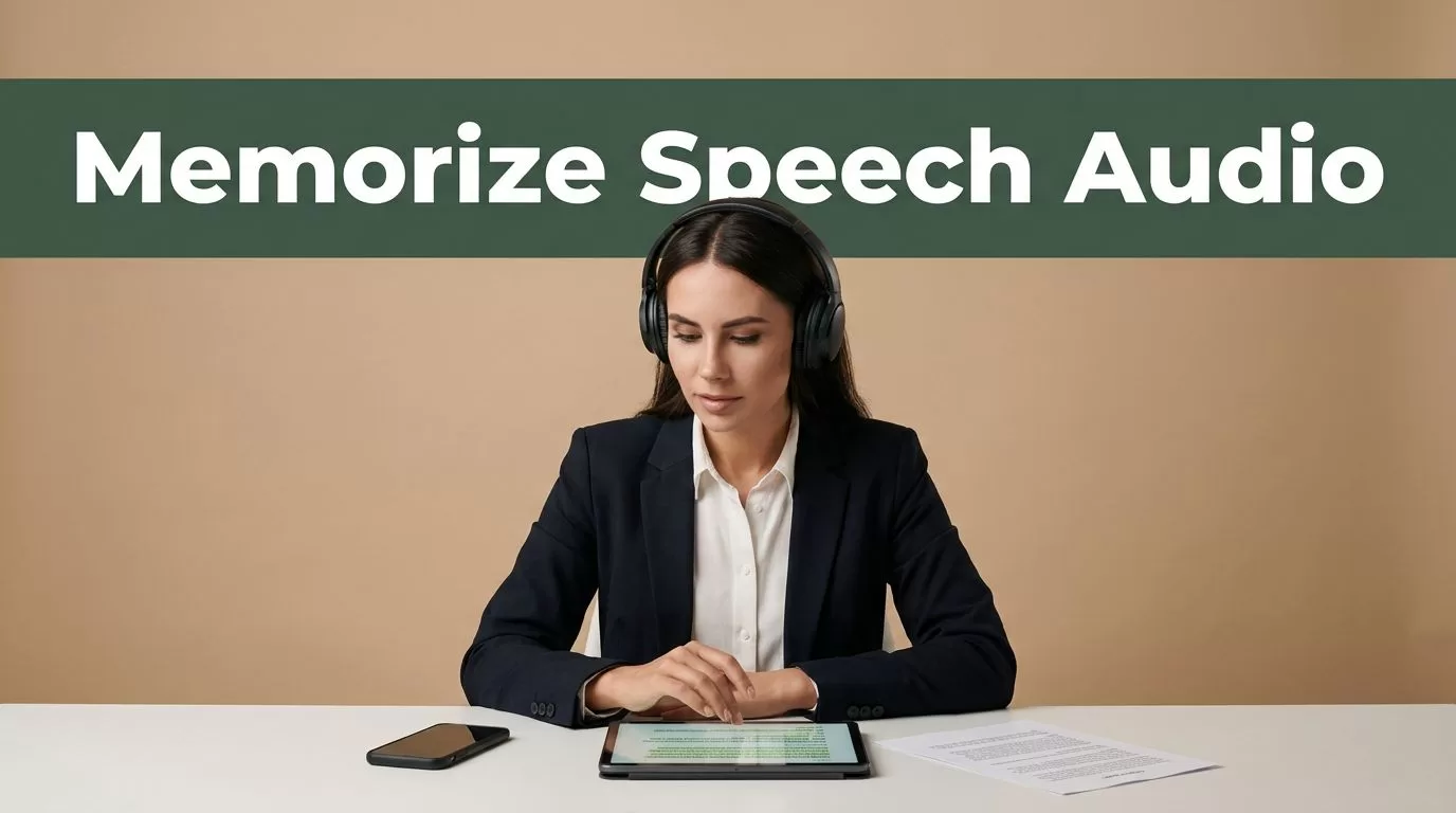 Memorize Speech Audio Quickly With Speechify
