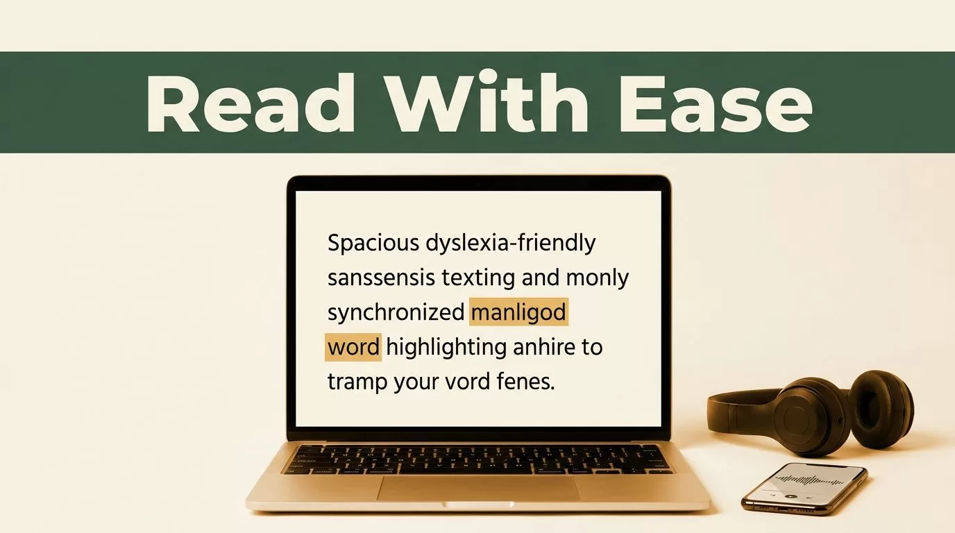 Optimizing Accessibility With Dyslexia Friendly Fonts and Speechify