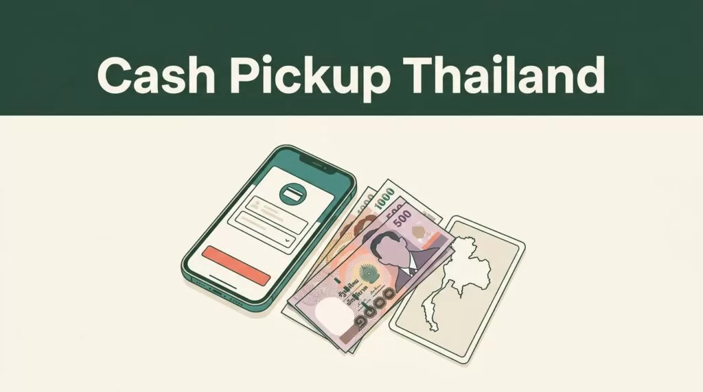 A smartphone and Thai currency notes arranged on a cream-colored surface.