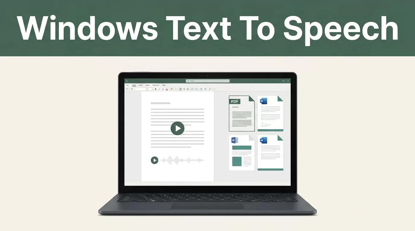 Speechify Windows Text to Speech: Setup Guide