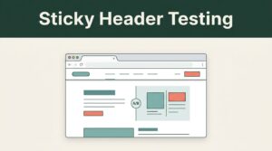 Sticky Header Testing With Mida.so, Without Guesswork