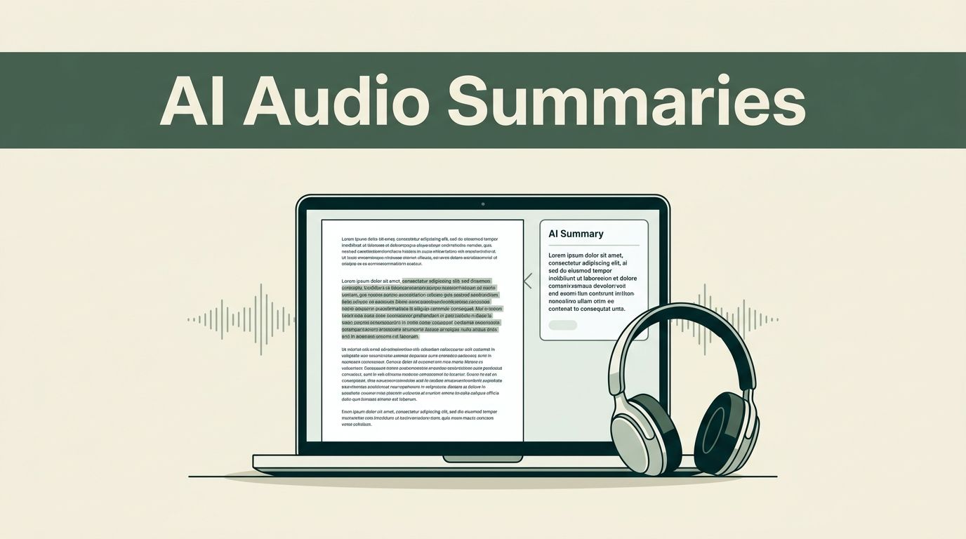 Summarize Text to Audio With Speechify