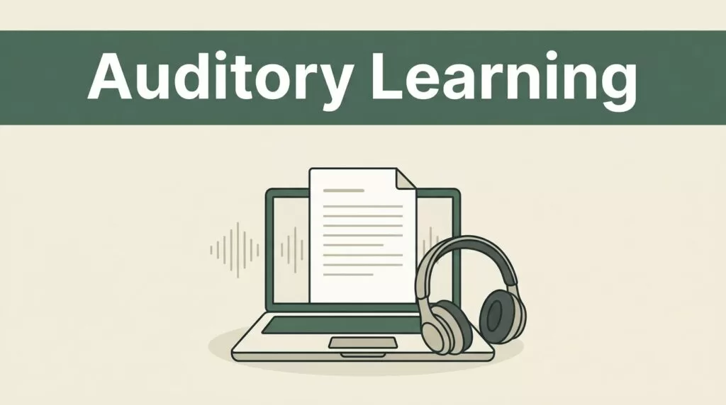 Support the Auditory Learning Style With Speechify