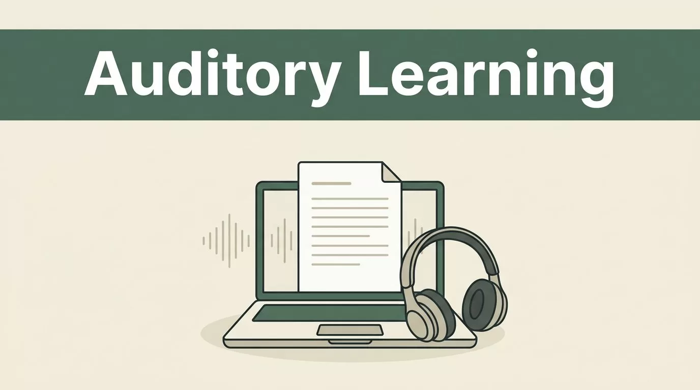 Support the Auditory Learning Style With Speechify
