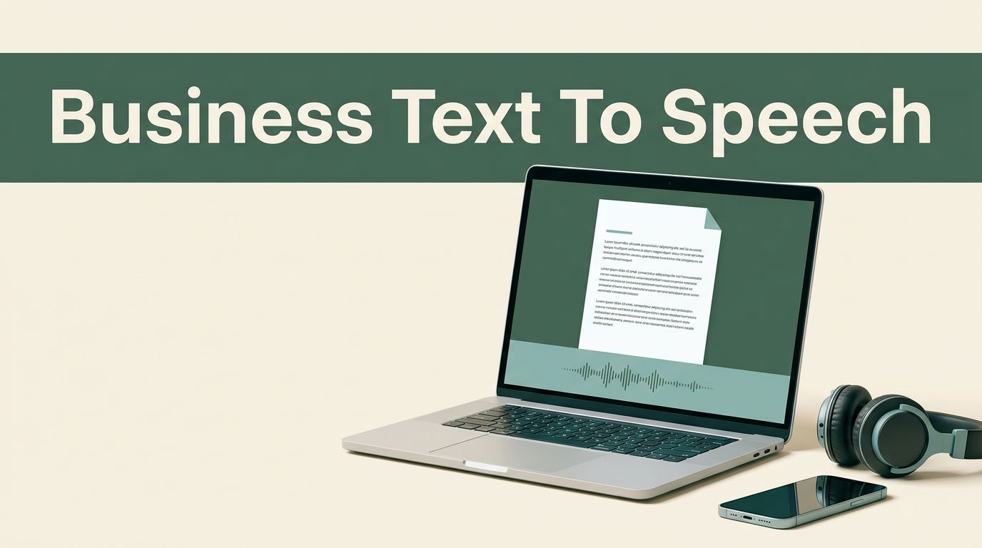Text to Speech for Business With Speechify: A Practical Guide