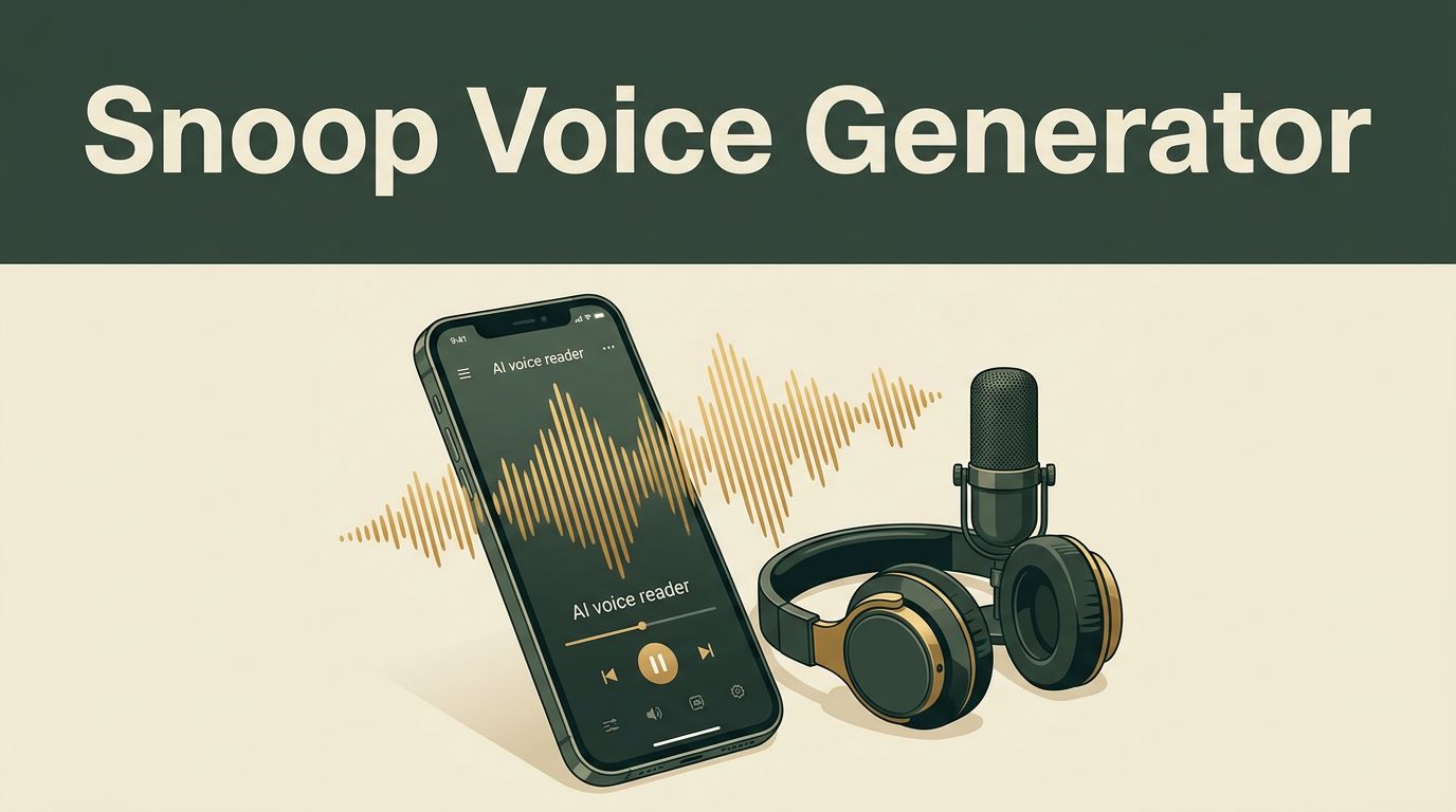 Try the Snoop Dogg Voice Generator in Speechify