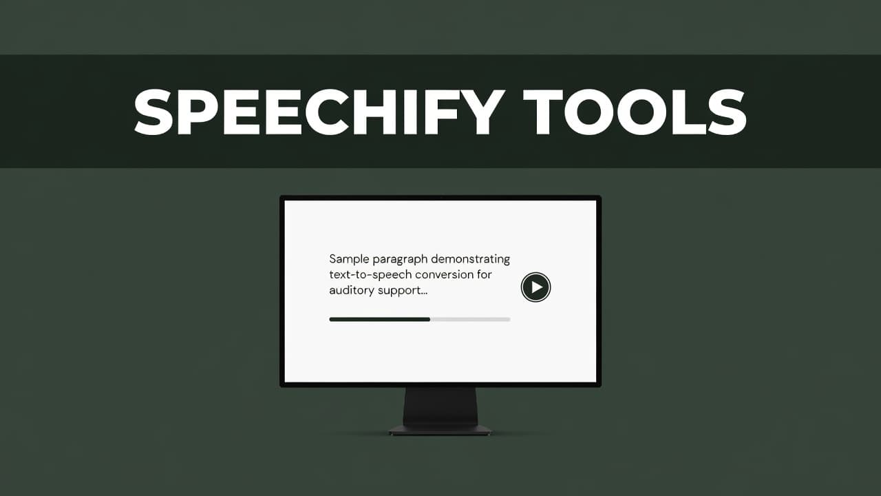 An editorial layout featuring a dark green header band and a minimalist computer screen.