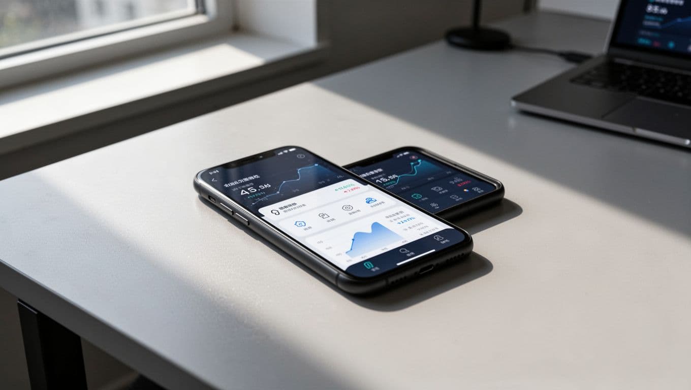Smartphone showing a financial transfer app beneath a dark-green Transfer Steps banner.